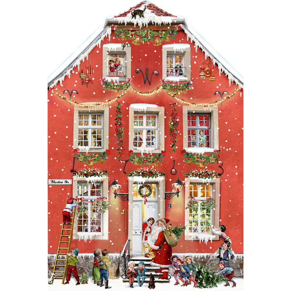 Christmas At The Mansion Premium Traditional Advent Calendar, Advent Calendars And Cards, Month To View, Family, Gift - Image 4