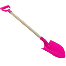 Toyrific Super Spade 78cm Pink Digger with Wooden Shaft - Ideal for Sandpits, Gardens & Beaches - BU1190P