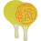 Carousel Baseline Wood Beach Paddle Bat Set - Orange 1