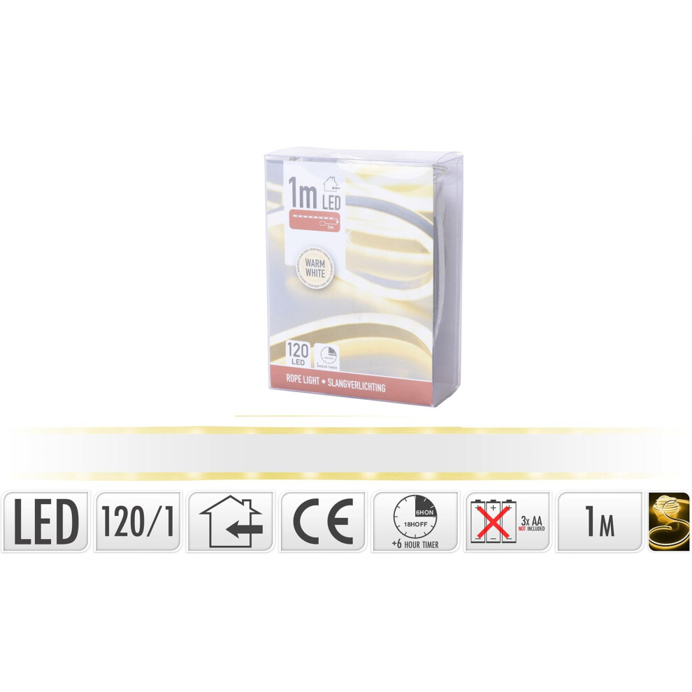 Fantastic Rope Light 120 LED Warm White Strip Lights