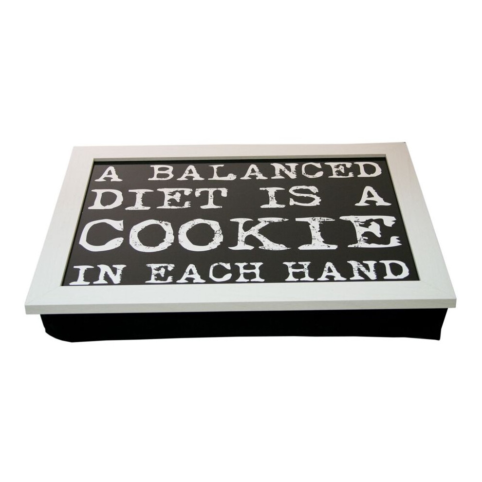 Vintage Quote Lap Tray ~ 43X32 White Laptray With A Bean Bag Base
