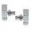 NRG Modern Square Towel Rail Angled Chrome Radiator Valves Certral Heating Taps 15 mm (Pair) 2