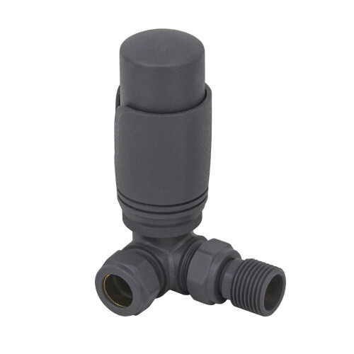 NRG NRG Corner TRV Thermostatic Radiator Valves Central Heating Taps Anthracite