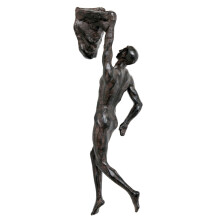 Stunning Resin Sculpture Rock Climbing Man Wall Art ~ Hanging Decoration Straight Legs