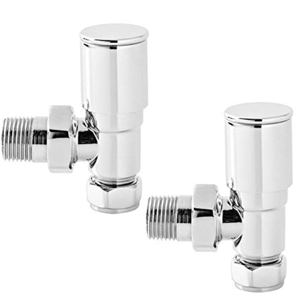 15mm Angled Manual Radiator Valves Towel Rail Designer Valve