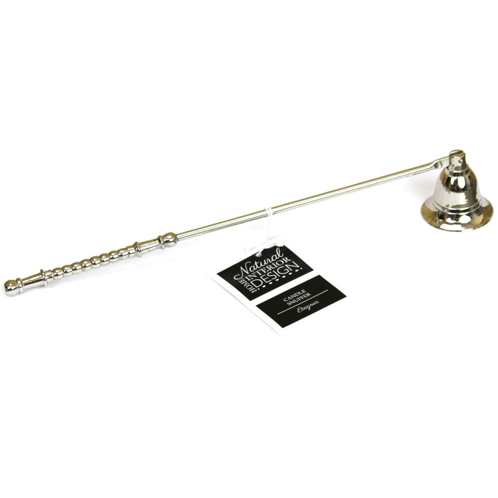 Carousel Polished Metal Bell Candle Snuffer With Decorative Handle