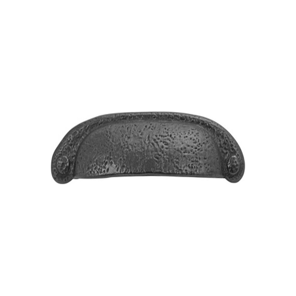 Center To Center Cup Door Pull, Black Iron - 3 In. & 96 Mm 769593663138