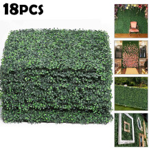 18x Plant Artificial Mat Wall Hedge Grass Fence Foliage Panel Decor