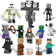 (XL04(13pcs)) Minecraft My World Series Minifigure Fit Lego Building & Construction Toys