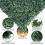 18x Plant Artificial Mat Wall Hedge Grass Fence Foliage Panel Decor 6