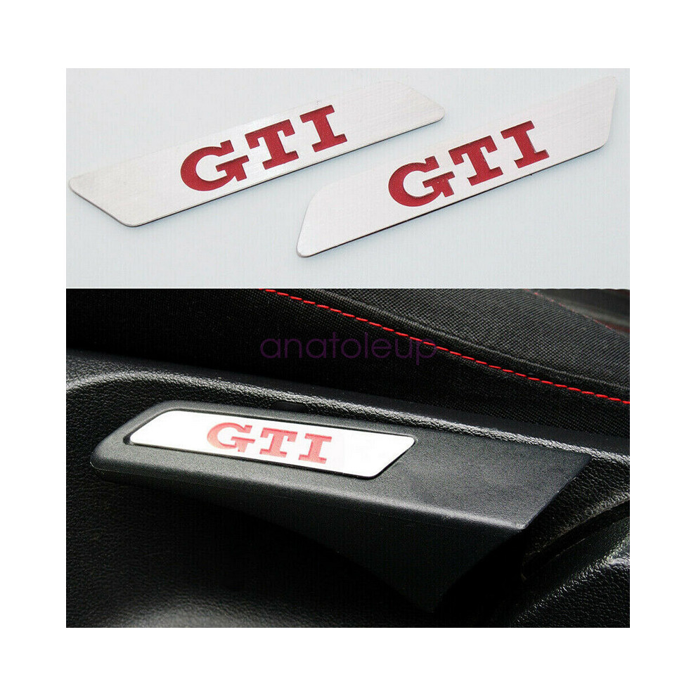 Steel GTI Seat Lift Wrench Insert Trim Decor fits VW GOLF 6 MK5 MK6