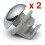 Coram Shower Door Hooks / Guides / Replacement Parts 2 Pack CR3 1