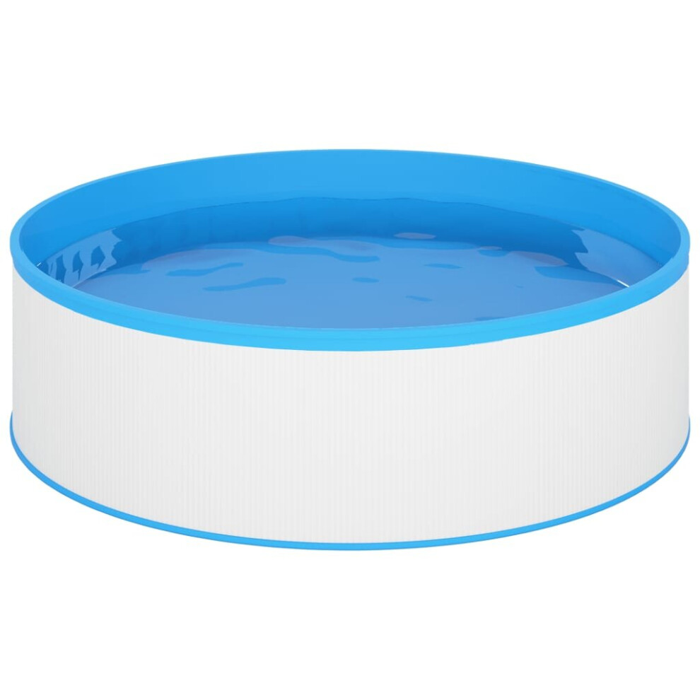 Vidaxl Splasher Pool Outdoor Inflatable Above Ground Swimming Pool Spa White