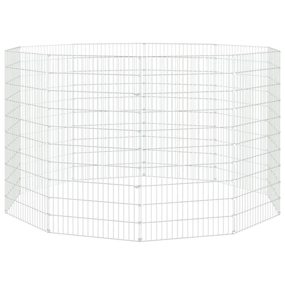 Vidaxl (54 X 100 Cm/10) Free Range Animal Enclosure Rabbit Cage Animal Cage Galvanised Iron