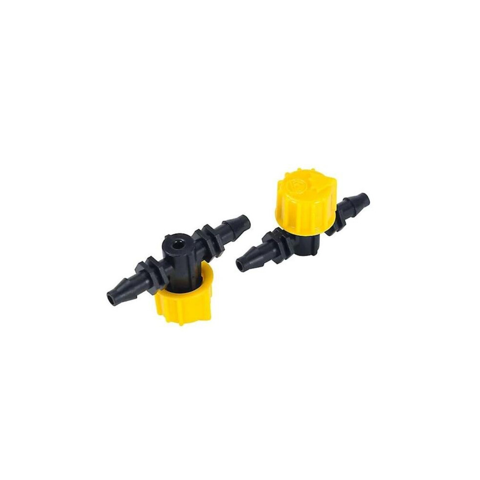 Hozelock Pack of 2 Flow Control Valves 4mm for Garden Irrigation Watering - 2776