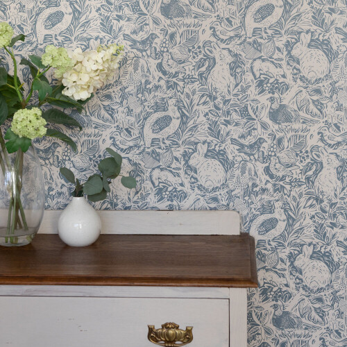 Fine Decor nu wallpaper TERRENE BLUE peel & stick wallpaper 2