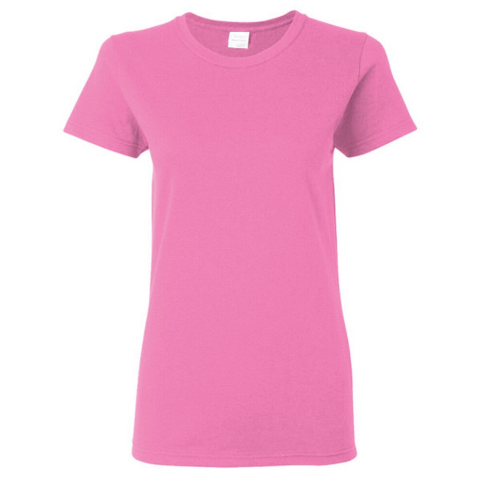 (L, Azalea) Gildan Ladies/Womens Heavy Cotton Missy Fit Short Sleeve T-Shirt