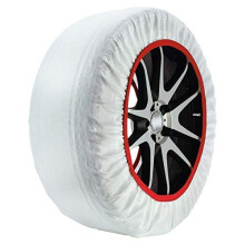 Husky HUSTX02 Snow Chains, White, Medium
