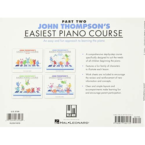 John Thompson's Easiest Piano Course - Part 2 - Book Only 1