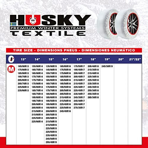 Husky Husky HUSTX02 Snow Chains, White, Medium 2