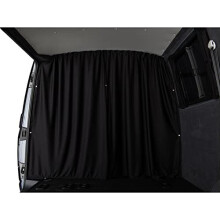 Shore Vans Blackout Curtains for Ford Transit Custom 2012+ Cab Divider - Black, Thermal, Light-Blocking, Easy-Fit Kit