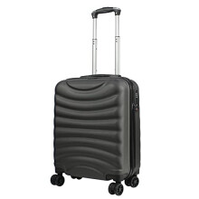 Lightweight 4 Wheel Hard Shell Luggage Suitcase Rynair Cabin Travel Bag - ABS822 (Grey)