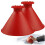 Magical Car Ice Scraper with Funnel,2 Pack Cone Windshield Ice Scrapers,Round Snow Scraper for Car(Red) 1