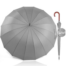 Royal Walk Windproof Umbrella Black Large 54 Inch Automatic Open for 2 Persons Stormproof for Men Women Classic Wooden Handle Lightweight Waterproof