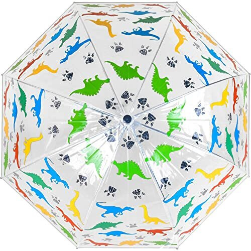 X-Brella Childrens Dinosaur Clear Dome Umbrella 2