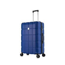 ATX Luggage Suitcase Large Super Lightweight Durable ABS Hard Shell Suitcase with 4 Wheels and Built-in TSA Lock (Midnight Blue, 28 Inches, 110 Litre)