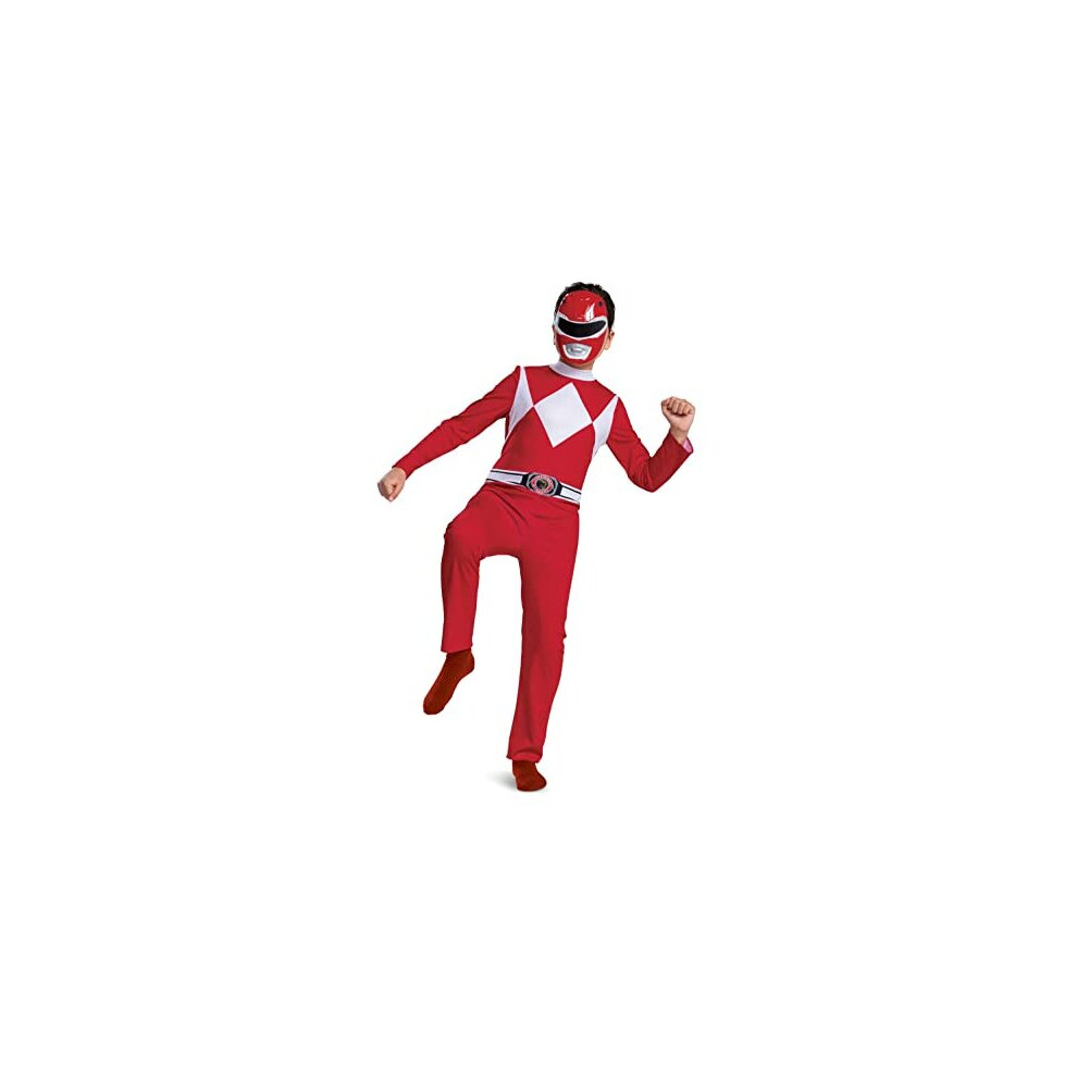 DISGUISE 115669K Superhero Red Power Rangers Costume Kids, M