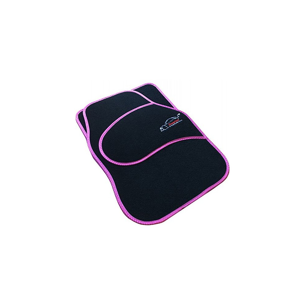 Xtremeauto? Universal Carpet Car Floor Mats - Not Tailored (Pink) Pink 5054225485680