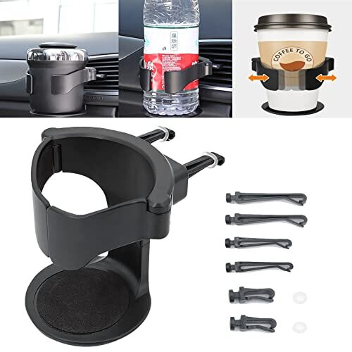 Car Cup Holder, Air Vent Cup Holder with Adjustable Base, Car Cup ...