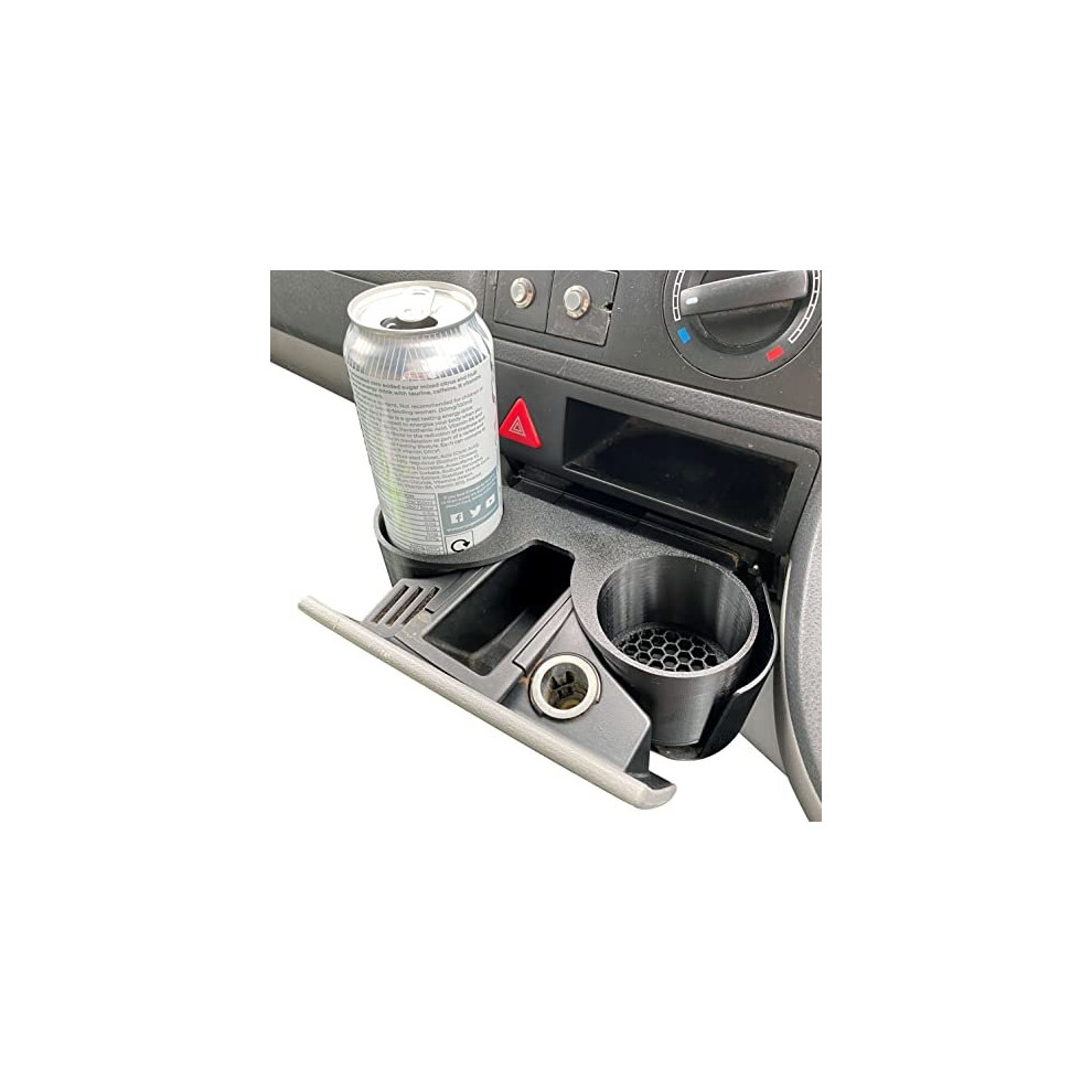 Cup Holder Insert For T5 T5.1 Transporter For Centre Console Tray : Grey 5060914150845