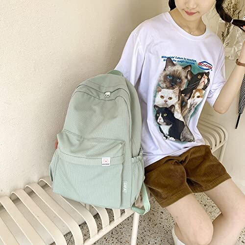 Aesthetic College Bookbags TIAASTAP Aesthetic Backpack School Bags