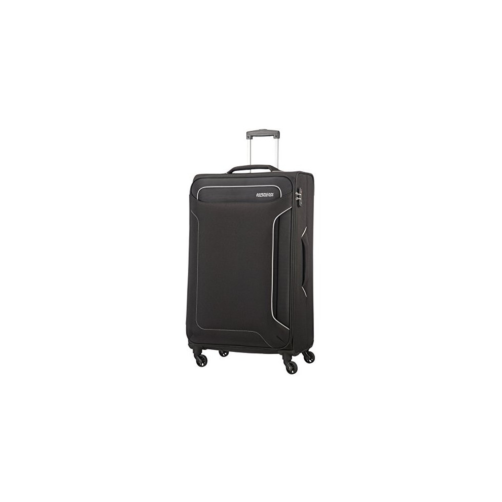 American Tourister Holiday Heat - Spinner Suitcase, 79.5 cm, 108 Litre, Black (Black)