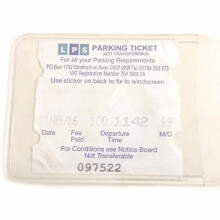 Family Motoring & Leisure Self Adhesive Backed Windscreen Parking Ticket Permit Card Holder (10)