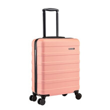 Cabin Max Anode Cabin Suitcase 55x40x20 Built in Lock- Lightweight, Hard Shell, 4 Wheels, Smart USB Port, Combination Lock (Rose Gold, 55 x 40 x 20