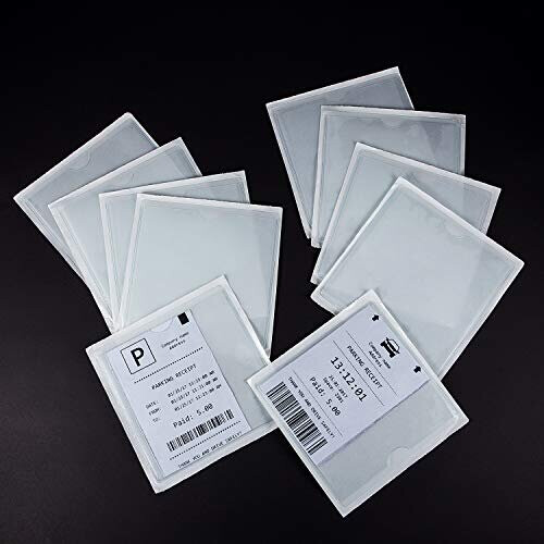 10 Pack Parking Permit Holder, Ticket and Note Holders Compatible with Car, Van, Caravan Windscreen(105 x 105 mm) 1