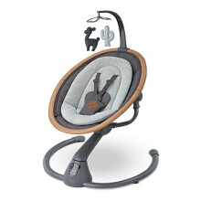 Maxi-Cosi Cassia Swing, Electric Baby Swing for Newborns with Music, From Birth Until Approximately 6 Months, 0-9 kg, Essential Graphite