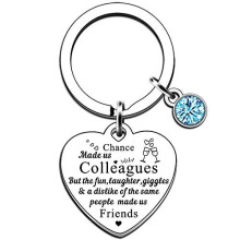SMARGO Chance Made Us Colleagues Best Coworker BFF Gift Perfect for Work Bestie Friend Leaving or Going Away Present for Women