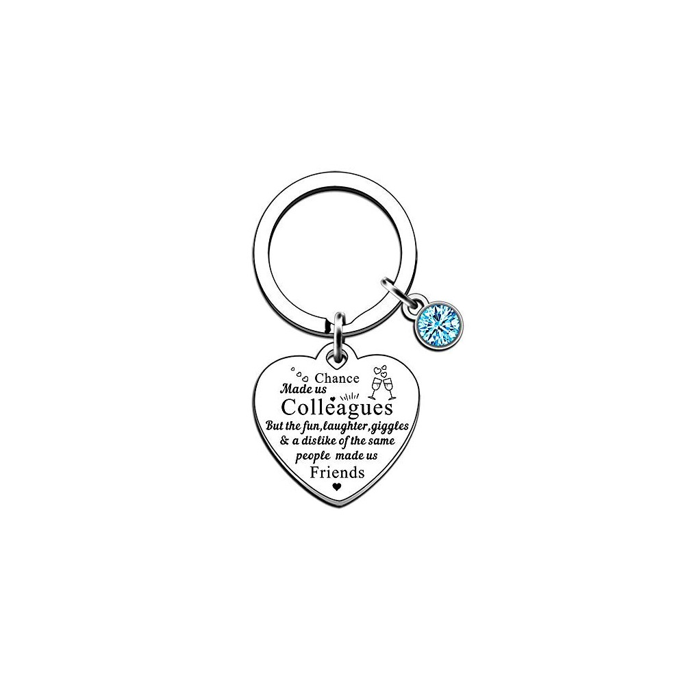 SMARGO Chance Made Us Colleagues Best Coworker BFF Gift Perfect for Work Bestie Friend Leaving or Going Away Present for Women