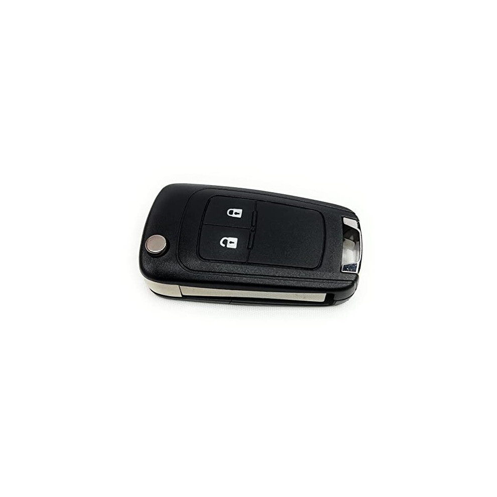 Automobile Locksmith Quality 2 Button Remote Control Flip Folding Key Fob Shell Case With Uncut Key Blade For Vauxhall Opel Insignia Astra Key 5060234035204