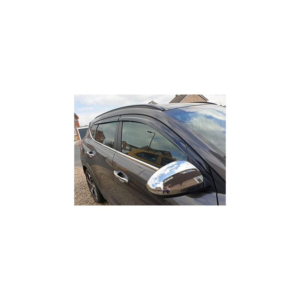 Auto Clover Wind Deflectors Set For Hyundai Tucson 2015-2020 (6 Pieces) 8809405340542