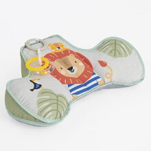 Taf Toys TAF12895 Savannah Tummy Time Developmental Super Soft Nursery Support Pillow. Includes Detachable Rattle Toy Suitable for Newborn Baby Boys &