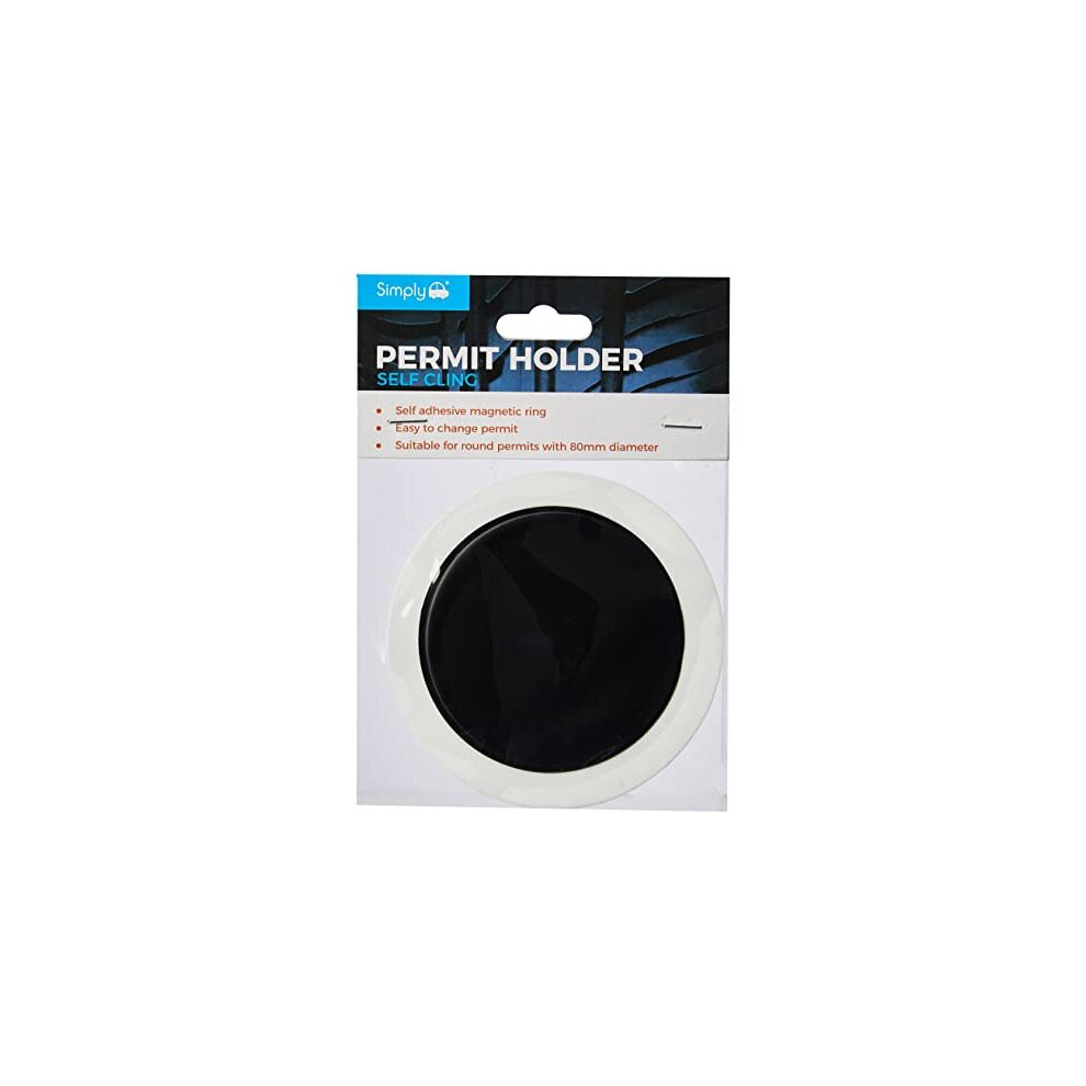 Simply Tl9000 Self Cling Tax Disc Holder - Black 5013879890011
