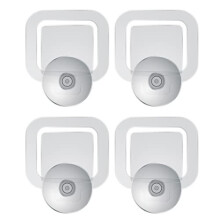 Wicked Chili 4x Parking Permit, Ticket and Note Holder for Car Windscreen, Clips with Removable Suction Cup, Avoid parking fine, Set of 4 (Made in