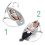 Ingenuity INGENUITY Faltbare Babywippe – Kleines Schaf – Feste oder Schaukelposition, Weihnachtsgeschenk für Babys 2