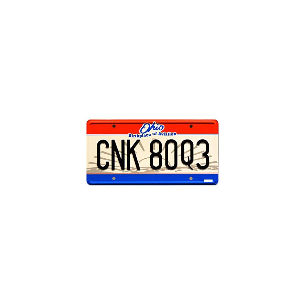 Celebrity Machines Winchester Impala | Cnk 80Q3 | Metal Stamped License Plate White/Black/Red 810376030248