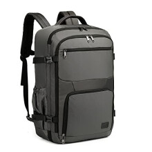 Hand Cabin Luggage Backpack 55x35x20cm Travel Flight Shoulder Bag Carry on Rucksack 38L (Cyan Grey)